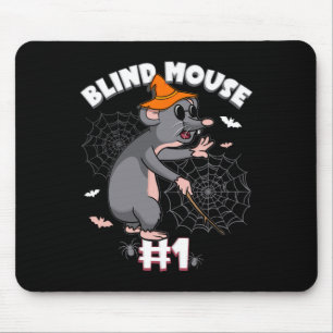 Funny Blind Mouse #1 Halloween Ghost Group Family  Pad