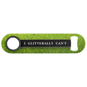 Funny Bling Drinking Chartreuse Glitter Sparkles Bar Key