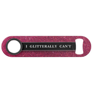 Funny Bling Drinking Joke Pink Glitter Sparkles Bar Key