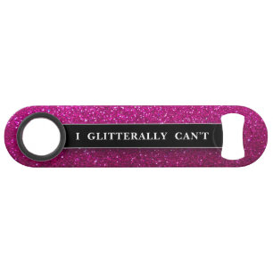 Funny Bling Drinking Joke Pink Glitter Sparkles Bar Key