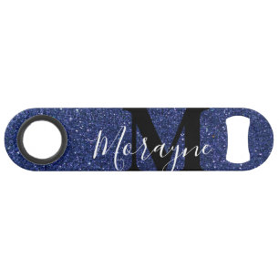 Funny Bling Drinking Navy Blue Glitter Sparkles  Bar Key
