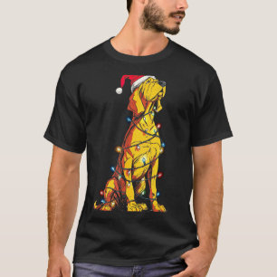 Funny Bloodhound Christmas Graphics Dog Lights Lov T-Shirt