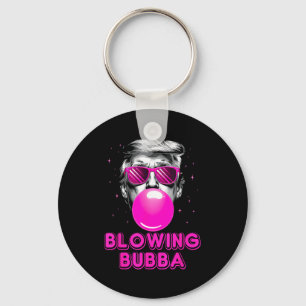 Funny Blowing Bubba  Keychain