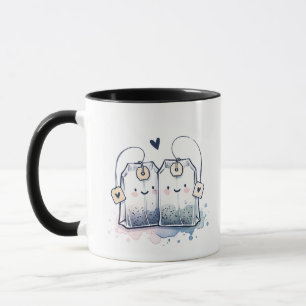 Funny Blue Best-Tea Pun Humour Friendship Mug