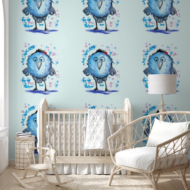 Funny Blue Bird Wallpaper (Kids)