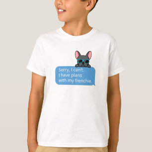 Funny Blue Bulldog T-shirt