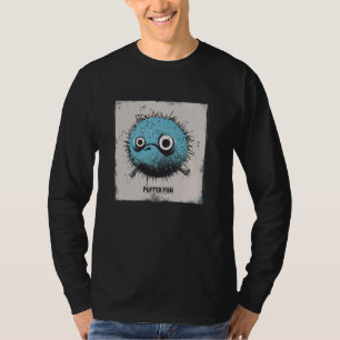 Funny blue Pufferfish for Ocean Lovers T-Shirt