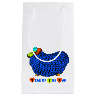 Funny Blue Ram Chinese Year Zodiac S Gift Bag