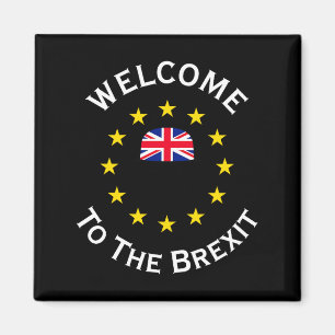 Funny Blue Yellow European Union Welcome To Brexit Magnet