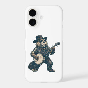 Funny Bluegrass Beaver Vintage Country Music Art