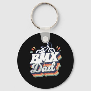Funny BMX Dad BMX Bike Matching Keychain