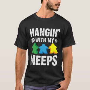 Funny Board Game Gift Men Women Cool Meeple Lover T-Shirt