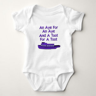 funny boat baby bodysuit