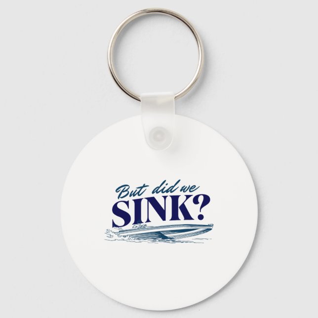 Funny Boat Captain  Keychain (Front)