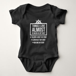 Funny Boat Owner Humour Boating Captain Baby Bodysuit