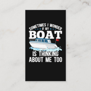 Funny Boating Captain Sailing Humour Business Card