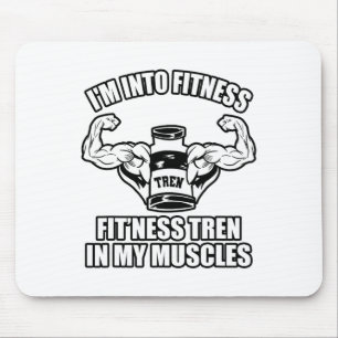 Funny Bodybuilder Mouse Pad