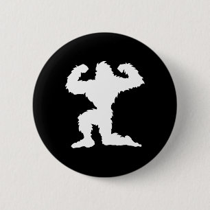 Funny Bodybuilding Bigfoot Bodybuilder Weightlifti 2 Inch Round Button