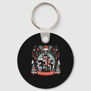 Funny Bodybuilding For Christmas Party Workout Bod Keychain