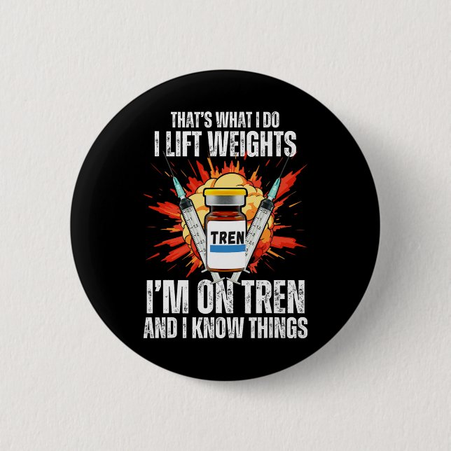 Funny Bodybuilding Quotes  2 Inch Round Button (Front)