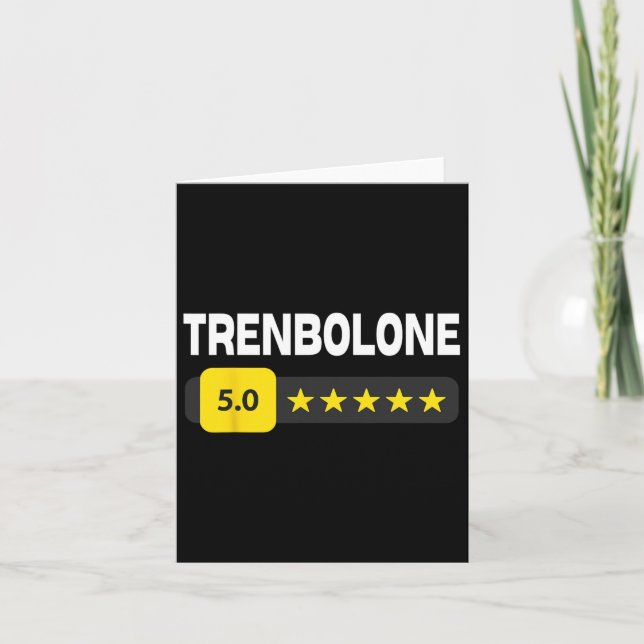 Funny Bodybuilding Trenbolone Tren Trenbo And Ster Card (Front)