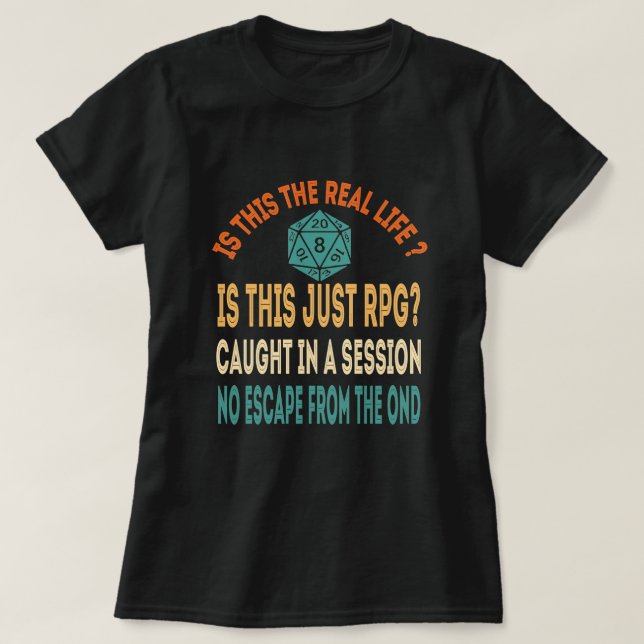 Funny Bohemian RPG - Dungeon Crawler Master - DM  T-Shirt (Design Front)