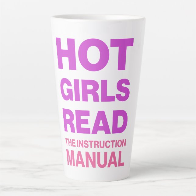 Funny Bold Typography Sarcastic Bookworm Reading  Latte Mug (Front)