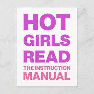 Funny Bold Typography Sarcastic Bookworm Reading  Postcard
