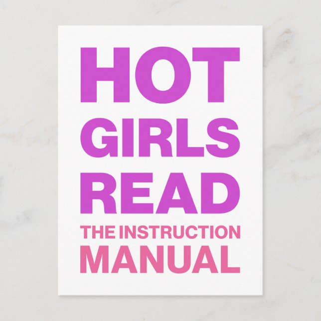 Funny Bold Typography Sarcastic Bookworm Reading  Postcard (Front)