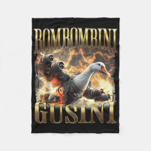 Funny Bombombini Guzzini - Italian Brainrot Meme Fleece Blanket