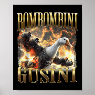 Funny Bombombini Guzzini - Italian Brainrot Meme Poster