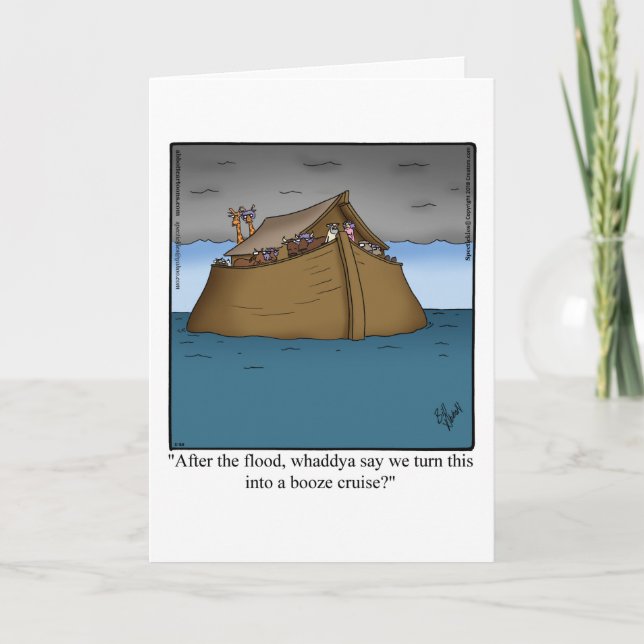 Funny Bon Voyage Greeting Card (Front)