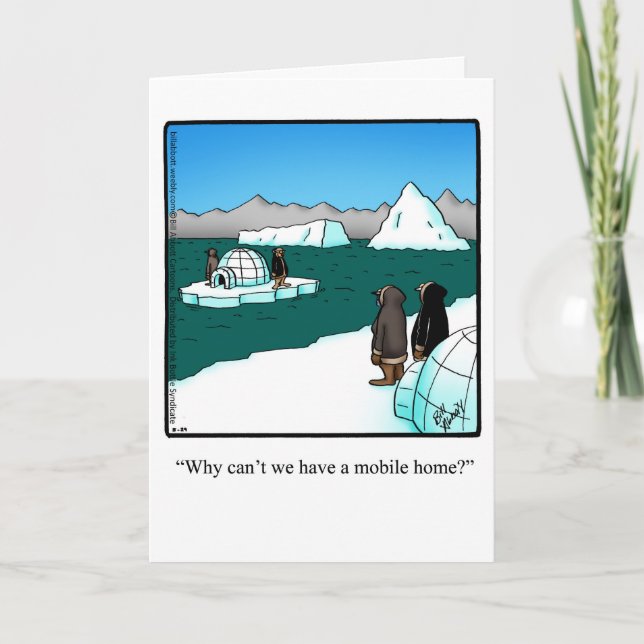 Funny Bon Voyage Humour Carte de voeux (Devant)