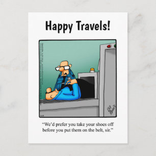 Funny Bon Voyage Humour Carte postale
