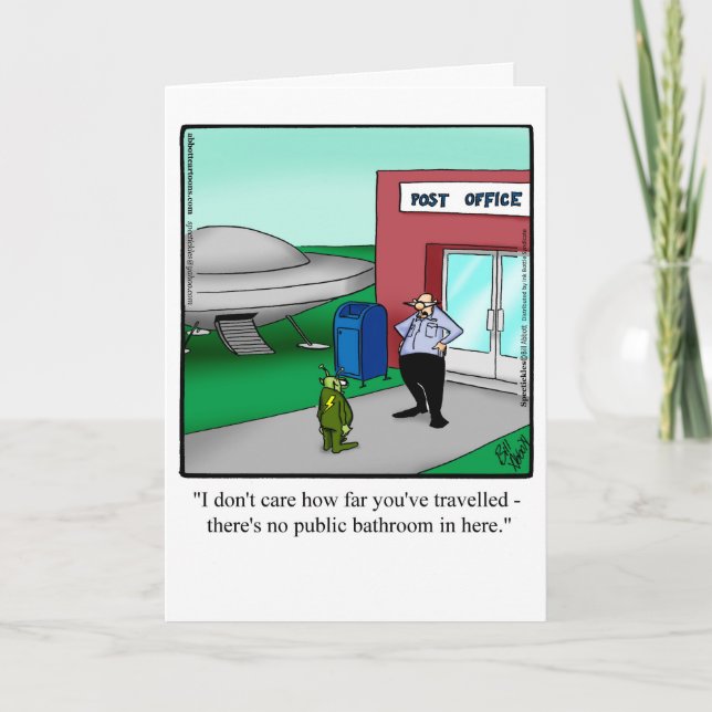 Funny Bon Voyage Road Trip Carte de voeux (Devant)