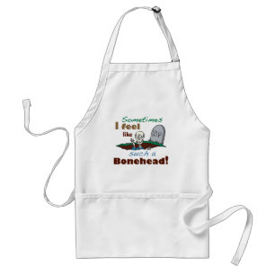 Funny Bonehead Skeleton Standard Apron