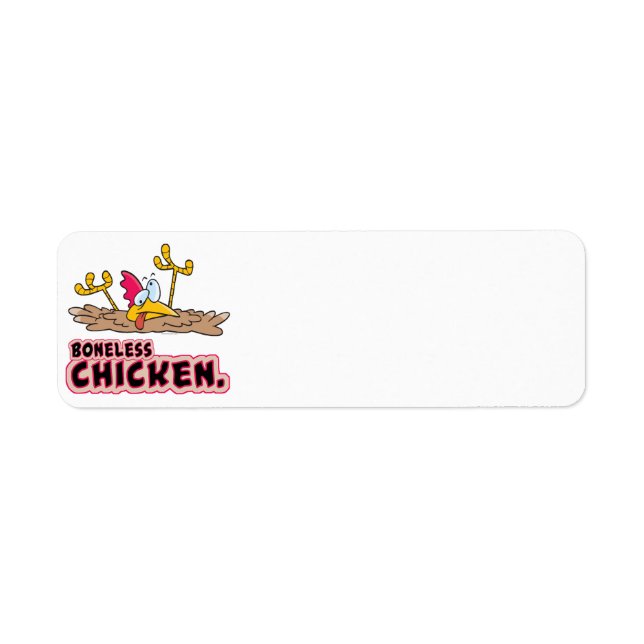 funny boneless chicken cartoon (Front)