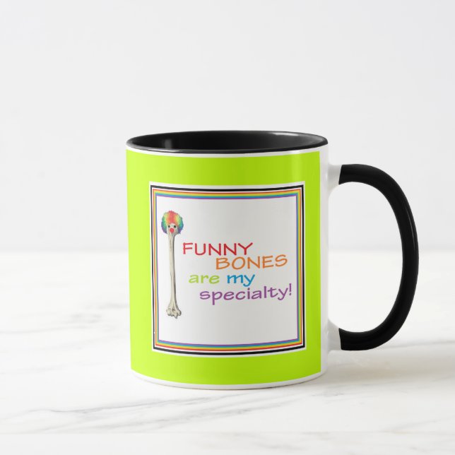 funny bones mug pediatrician doctor gift (Right)