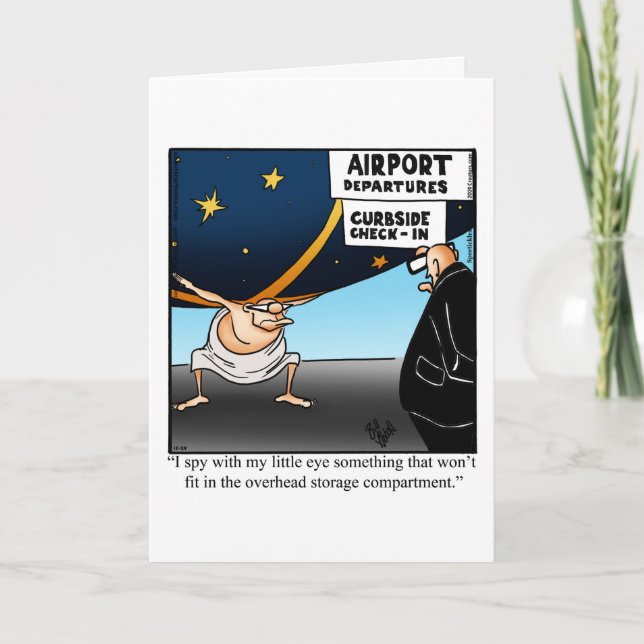 Funny BonVoyage Greeting Card (Front)