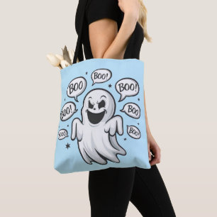 Funny Boo Ghost Tote Bag