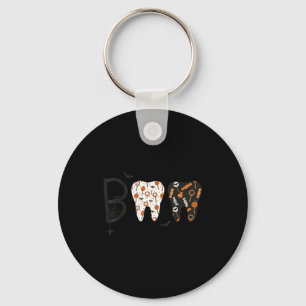 Funny Boo Halloween Candy Dentist Teeth Men Women Keychain