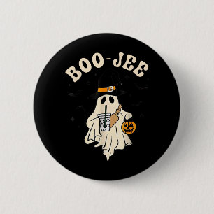 Funny Boo-JEE Ghost Halloween Boo JEE Ghost Spooky 2 Inch Round Button