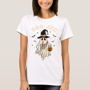 Funny Boo-jee Ghost Halloween Boo Jee Ghost Spooky T-Shirt