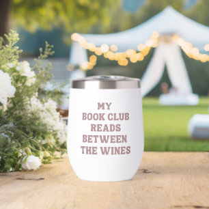 Funny Book Club Quote Pink