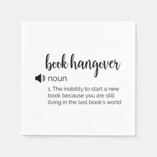 Funny Book hangover Definition Napkin