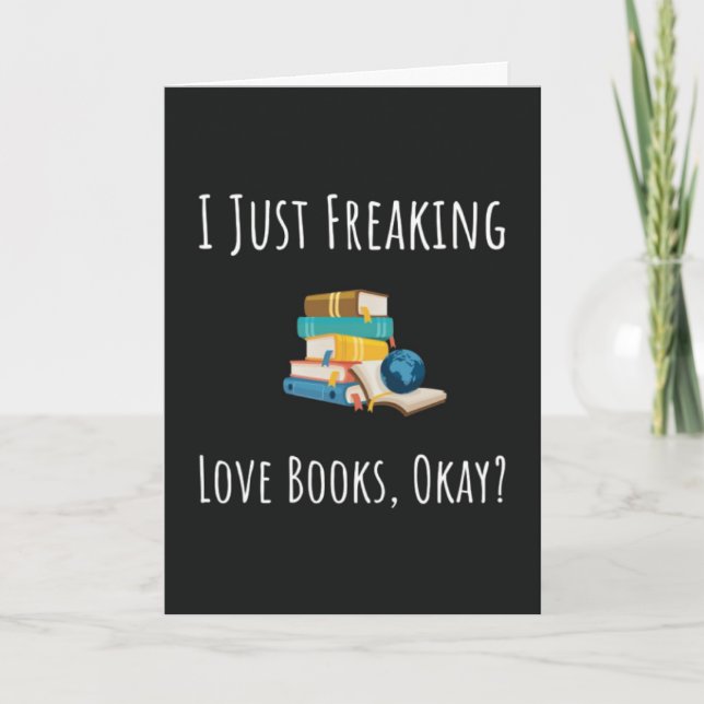 Funny Book Lover Cards Sarcastic Joke Humor Reader (Front)