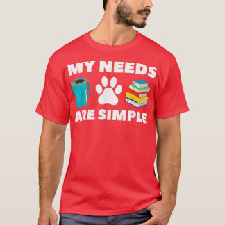 Funny book lover Coffee Dog Book T-Shirt