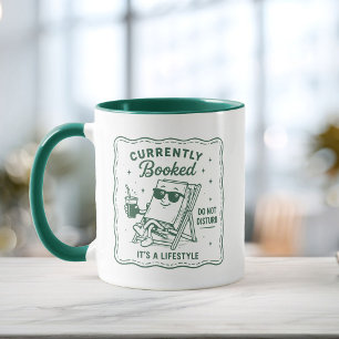 Funny Book Lover Cute Currently Booked Coffee Mug