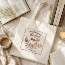 Funny Book Lover Cute Currently Booked Cozy