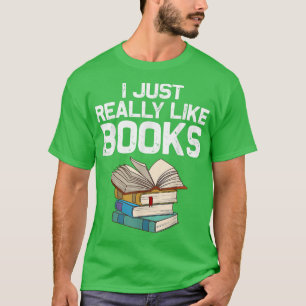 Funny Book Lover Designs For Men Women Librarian R T-Shirt